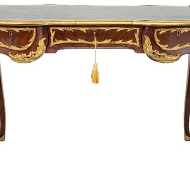 Louis XV Style Ormolu Mounted Kingwood Bureau Plat Desk