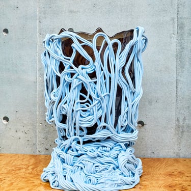 Spaghetti Vessel in Pastel Blue