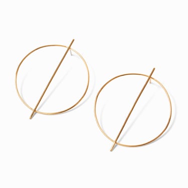 Olive | Circle Line Earrings