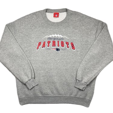 Vintage 90s/Y2K New England Patriots Football AFC East NFL Crewneck Sweatshirt Pullover Size XL 