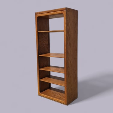 Oak Bookcase, Freestanding, Adjustable Shelving, Bedroom, Living Room, Vintage, Mid Century, MCM, Retro 