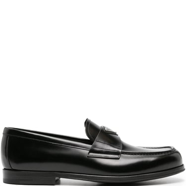 Prada Men Brushed Leather Loafers