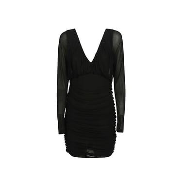 Saint Laurent Mini Draped Dress Women