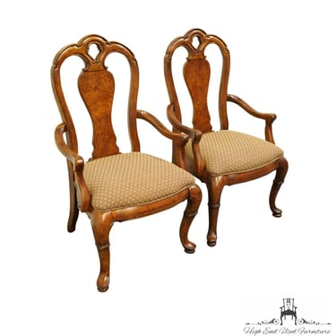 Set of Two THOMASVILLE FURNITURE British Gentry Dining Arm Chairs 38021-832 