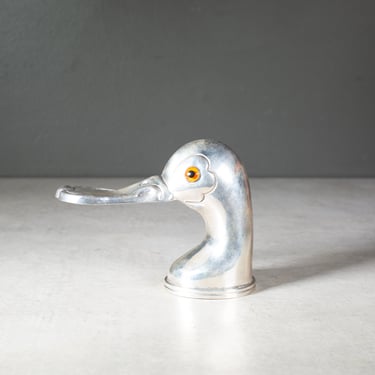 Mid-century Sterling Silver Duck Bottle Opener c.1950