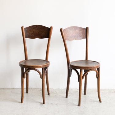 Pair of Art Nouveau Dining Chairs