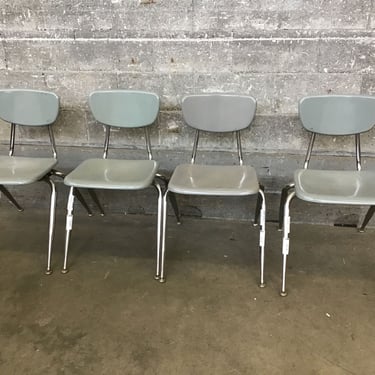 4 Adult Size School Chairs (Seattle)