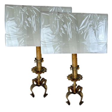 Pair Spanish Lamps