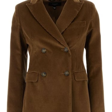 Weekend Max Mara Woman Brown Corduroy Katanga Blazer