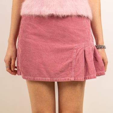 y2k 'sisley' corduroy mini skirt