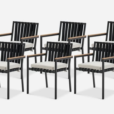 Castlery Set of 6 Sorrento Outdoor Dining Chair FFW258-2