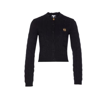 Loewe Women Anagram Logo Knitted Cardigan