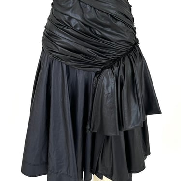 90s Donna Karan Collection Draped Skirt