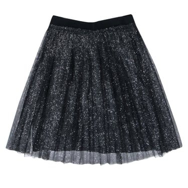 Emporio Armani - Black & Silver Sparkle Tulle Skirt Sz 6
