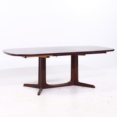 Gudme Mobelfabrik Mid Century Danish Rosewood Expanding Dining Table with 1 Leaf - mcm 