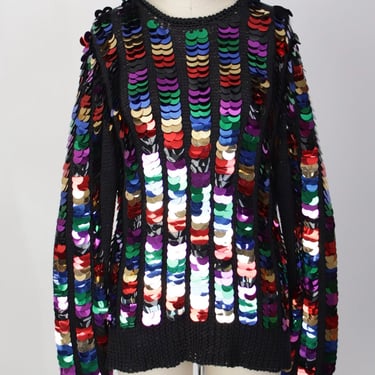 1990s Paillette Sequin Sweater