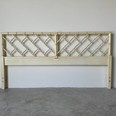 Palm Beach Regency Faux - Bamboo Chippendale King Size Headboard 