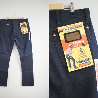 1980s NOS Wrangler Dark Wash Jeans, 40x36 