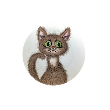 Whimsical Cat 8 Inch Plate 
