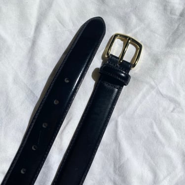 Classic Black Patent Leather Belt 