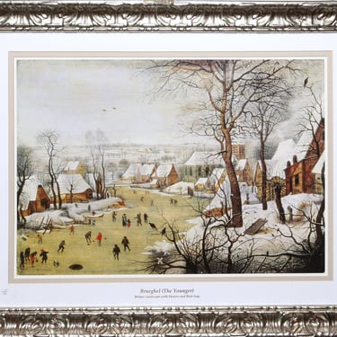 Winter Landscape with Skaters and Bird-trap, Pieter Bruegel 