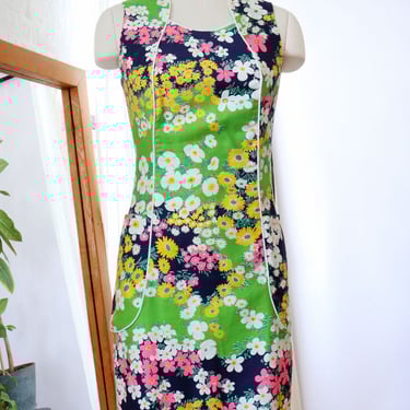 Technicolor Floral Pocket Sheath S/M