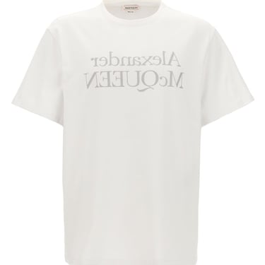 Alexander Mcqueen Men Logo Print T-Shirt