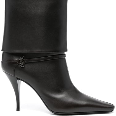 Saint Laurent Paris Women Stivaletti Niki In Pelle Liscia