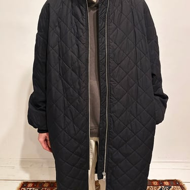 Quilted Long Liner Coat