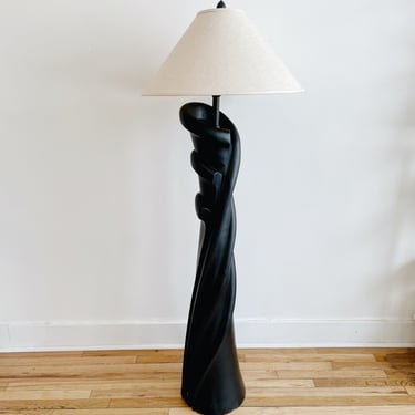 Black Post Modern Floor Lamp