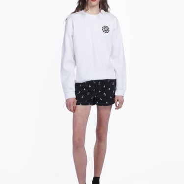 Anna Sui Wings Crew Neck Sweatshirt - White