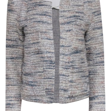 IRO - Grey & Multi-Color Boucle-Tweed Blazer w/ Metallic Accent Sz 14