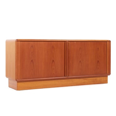 Kibaek Mobelfabrik Mid Century Danish Teak Tambour Door Credenza - mcm 