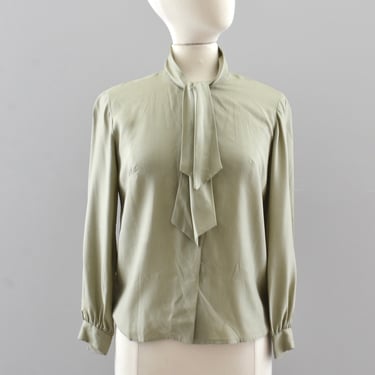 Vintage 1950s Sage Green Top