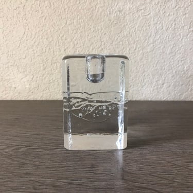 Vintage Timo Sarpaneva for Iittala Finland Arkipelago Glass Candle Holder 