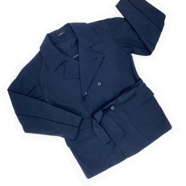 Issey Miyake Men segmented trench coat