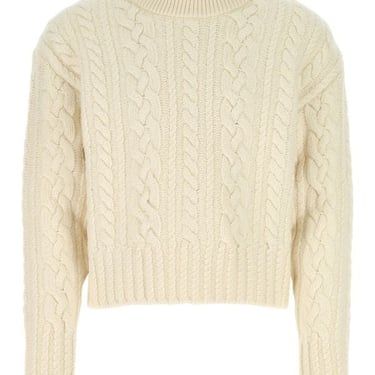 Ami Man Ivory Wool Sweater