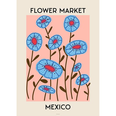 Flower Market Mexico II Art Print