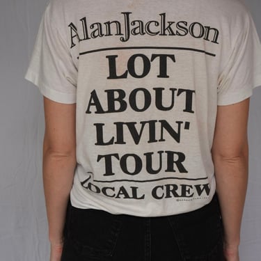 1993 Alan Jackson Band Tshirt / Lot About Livin' Tour / Country Music / American Tour Tee / Concert Tshirt / Gender Neutral Unisex Tshirt 