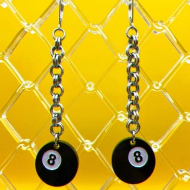 Mini Eight Ball Earrings