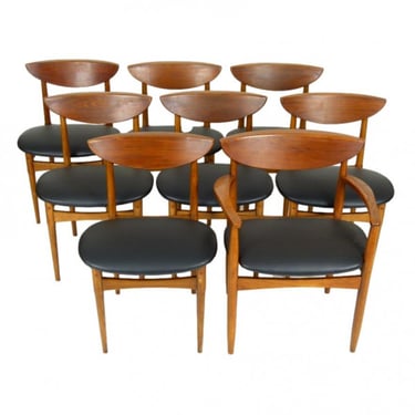 Set of 8 Lane Perception Dining Chairs