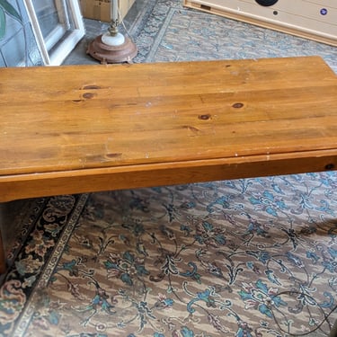 Knotty Pine Coffee Table