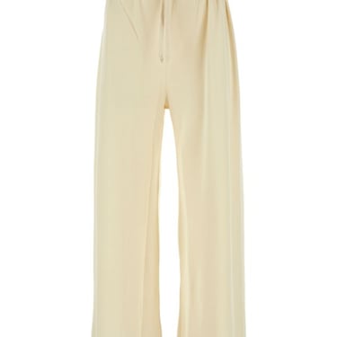 The Row Woman Ivory Silk Blend Pant