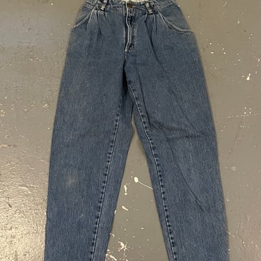 27x28 Vintage 90s Women’s Zena Medium Wash Cotton Denim Jeans Blue Chic Cute High Waisted Mall Grunge Preppy 