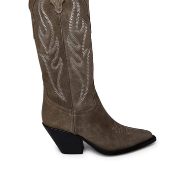 Sonora Woman Sonora Santa Fe Khaki Suede Boots