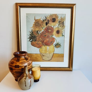 Framed Van Gogh Sunflowers