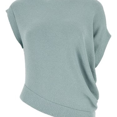 Fendi Woman Powder Blue Viscose Blend Top