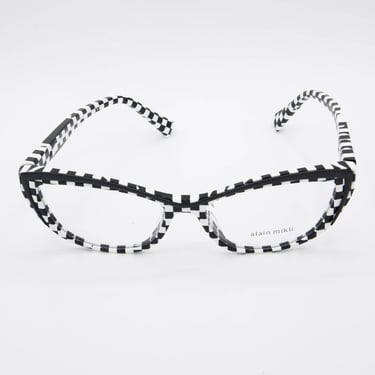Alain Mikli "Danseuse" Checkered Cat-eyes