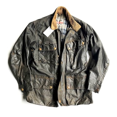 ORIGINAL VINTAGE 60s ERA BELSTAFF TRIALMASTER WAX CANVAS FIELD JACKET