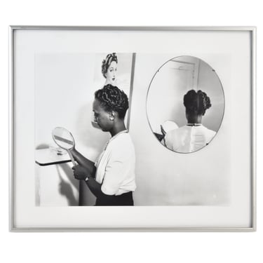 Charles "Teenie" Harris Gelatin Silver Print Photograph African American Woman Mirror 